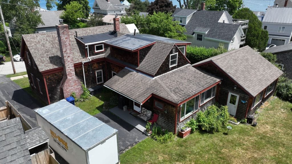 Aerial photograph of Myrtle Ave home