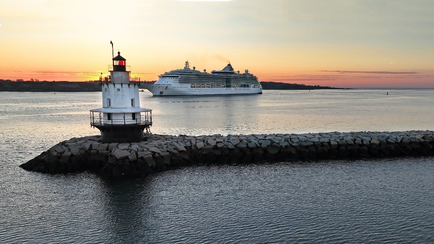  Professional aerial photography of a boat
