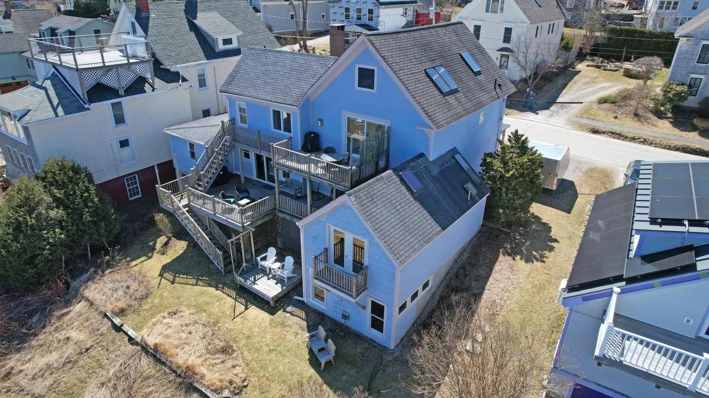 back decks of a house